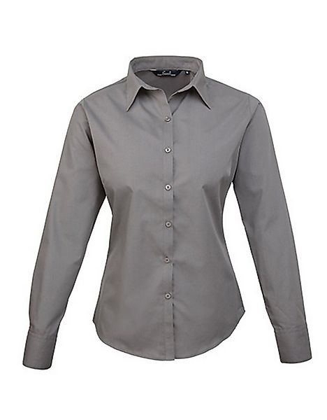 Premier Workwear Langarmhemd Women´s Poplin Long Sleeve Blouse günstig online kaufen
