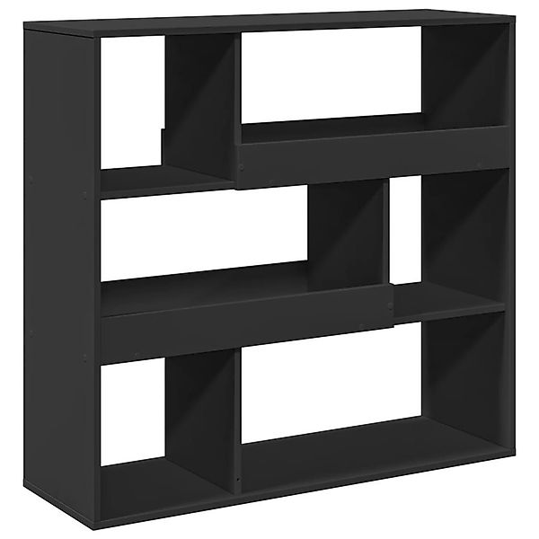 vidaXL Bücherregal Bücherregal/Raumteiler Schwarz 100x33x94,5 cm, günstig online kaufen
