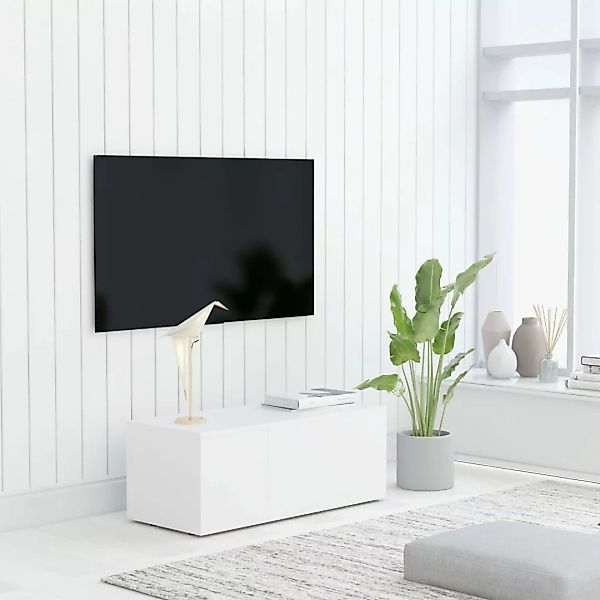 Tv-schrank Weiß 80x34x30 Cm Spanplatte günstig online kaufen