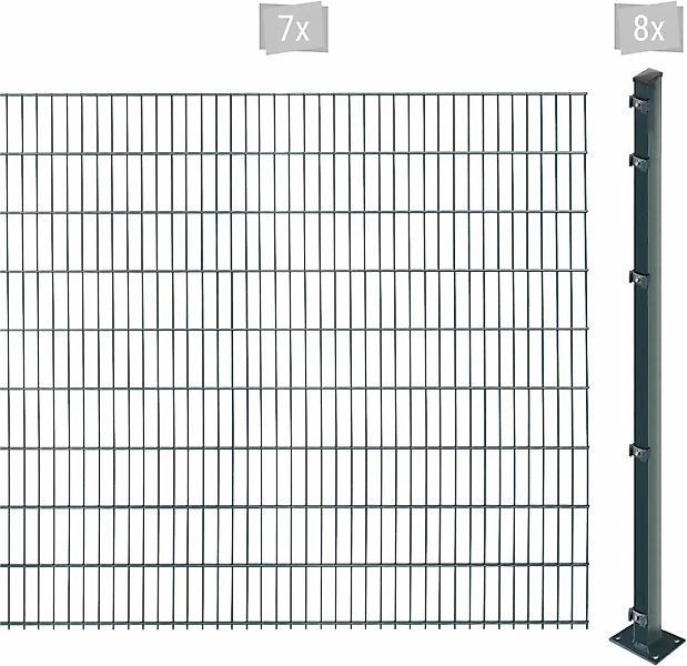 Arvotec Doppelstabmattenzaun "EASY 183 zum Aufschrauben", Zaunhöhe 183 cm, günstig online kaufen