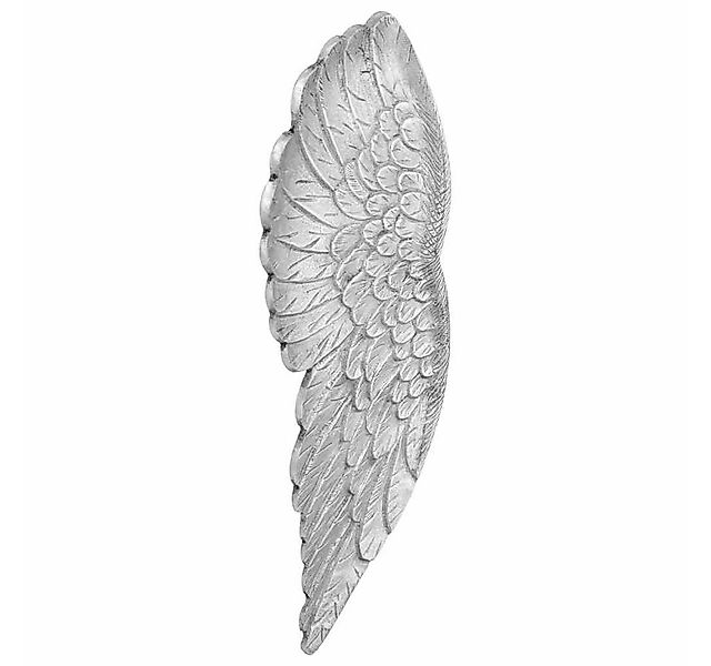 vidaXL Skulptur Flügel-Skulptur Silber 17 x 5 x 59 cm Aluminium (1 St) günstig online kaufen