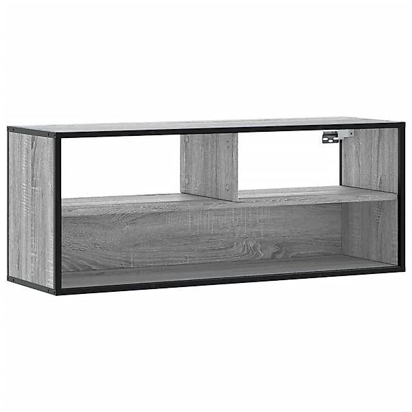 vidaXL TV-Schrank Grau Sonoma 100x31x39,5 cm Holzwerkstoff und Metall 84893 günstig online kaufen