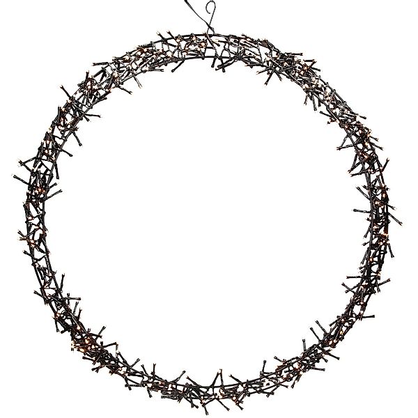 ECD Germany Lichterkranz 500 LEDs 58cm Warmweiß IP44 Türkranz Fensterkranz günstig online kaufen