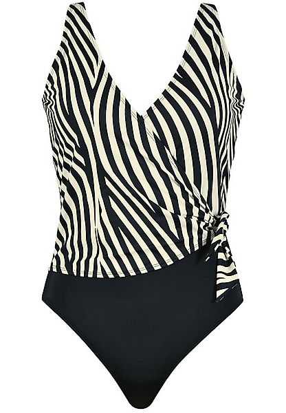 Naturana Badeanzug Riviera Zebra-Print, V-Ausschnitt, bequem, modisch, gemu günstig online kaufen