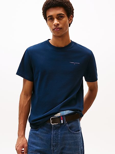 Tommy Jeans T-Shirt "TJM SLIM LINEAR CHEST TEE EXT", Mit Rundhalsausschnitt günstig online kaufen