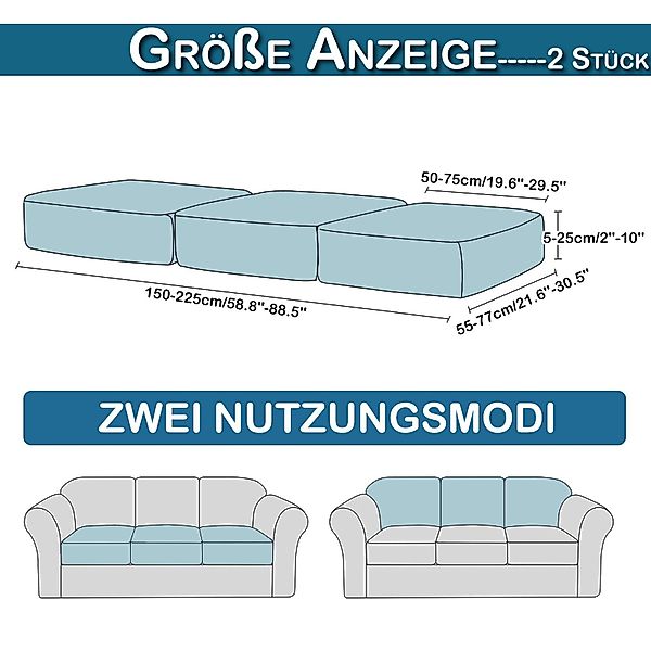 Rosnek Sofahusse Samt, Stretch, mit elastischer günstig online kaufen
