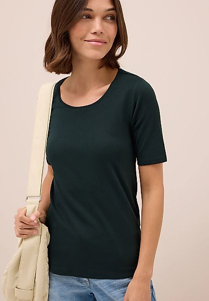 Cecil T-Shirt, in Unifarbe günstig online kaufen