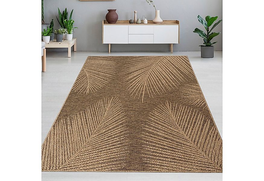 Carpetia Outdoorteppich In- & Outdoorteppich Jute-Look, rechteckig, Höhe: 5 günstig online kaufen