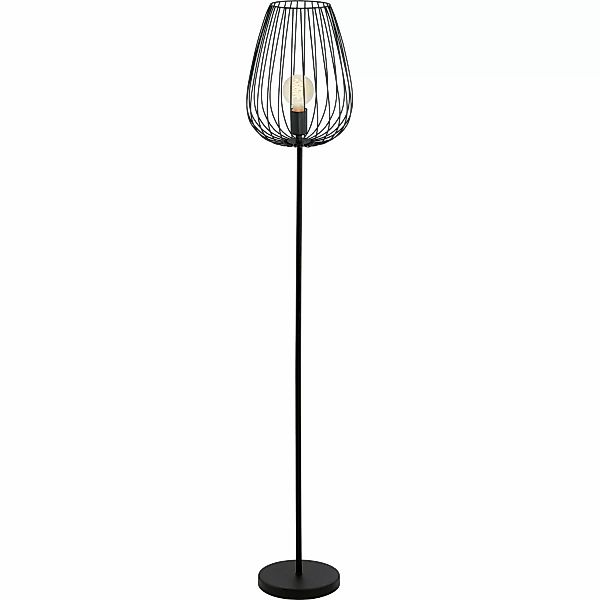 EGLO Stehlampe NEWTOWN Stehleuchte, schwarz, Stahl, günstig online kaufen