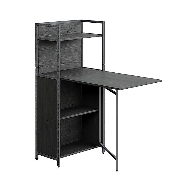 Vicco Esstisch Savio, Schwarz, 57 x 30 cm mit klappbarer Tischplatte günstig online kaufen