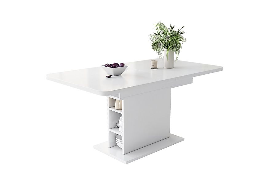 OKWISH Esstisch Esszimmertisch Küchentisch (Kaffee-Freizeittisch erweiterba günstig online kaufen