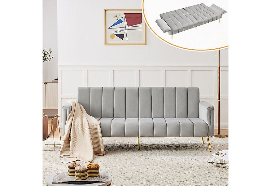 Merax Schlafsofa, mit Bettfunktion,Bettsofa,Klappsofa,Gästebett günstig online kaufen