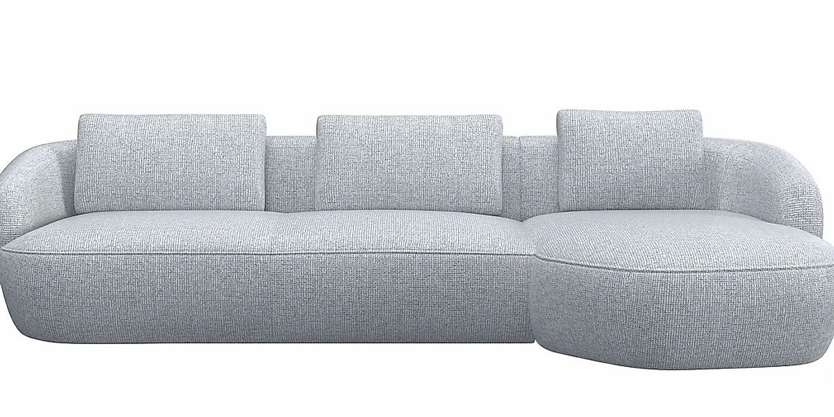 FLEXLUX Wohnlandschaft "Torino, rund, L-Form, Sofa-Ecke mit Recamiere, Long günstig online kaufen