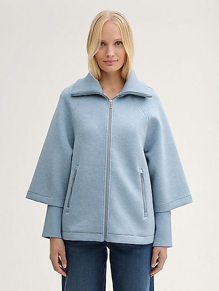 TOM TAILOR Sommerjacke Cape Jacke in Melange Optik günstig online kaufen