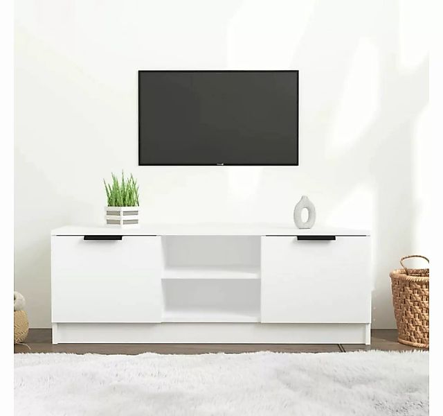 furnicato TV-Schrank Weiß 102x35x36,5 cm Holzwerkstoff günstig online kaufen