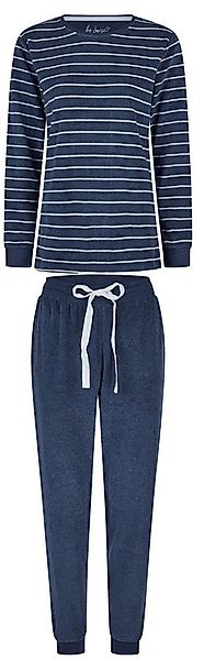By Louise Schlafanzug Damen Frottee Pyjama (2 tlg) kuschelige Qualität günstig online kaufen