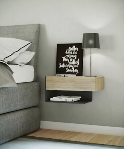 VCM Holz Wandschublade Nachtschrank Wandboard Schublade Konsole Nachttisch günstig online kaufen