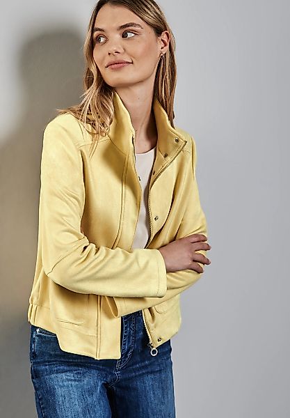 STREET ONE Kurzblazer, Kurze Jacke aus Velours günstig online kaufen