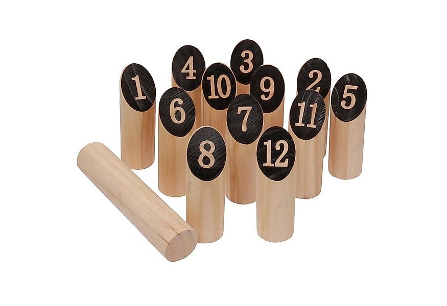 FunTomia Outdoor-Spielzeug Kubb Spiel Groß skandinavisches Holzspiel Nummer günstig online kaufen