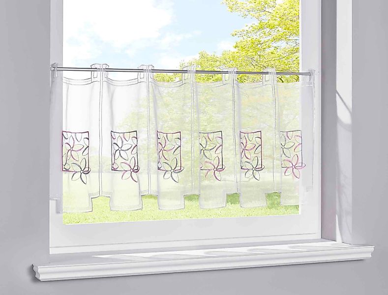 Gardinenbox Scheibengardine, Stangendurchzug (1 St), transparent, günstig online kaufen