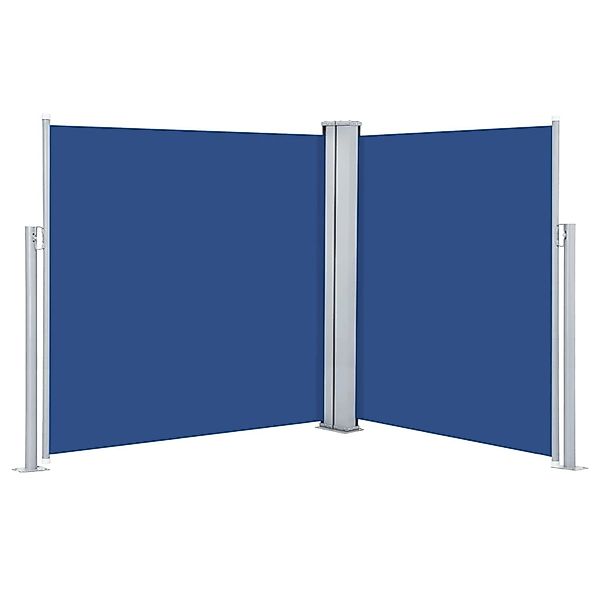furnicato Seitenmarkise Ausziehbar Blau 160x600 cm günstig online kaufen
