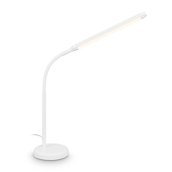 Brilo LED-Tischleuchte Mura Touchdim Schwenkbar Weiß 36,6 cm günstig online kaufen