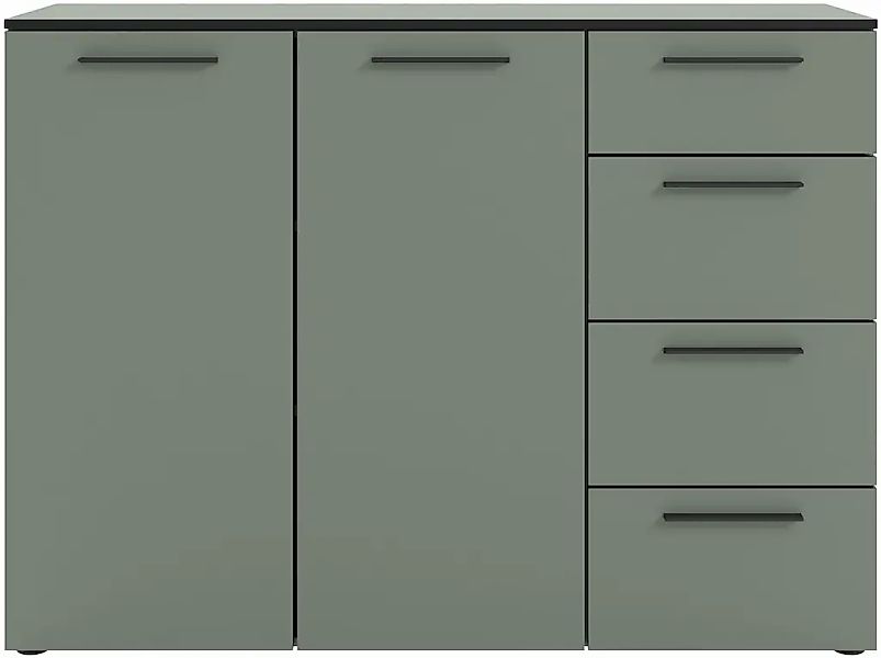 Manjana Möbel Kommode "Kommode mit Schwarz matten Metallgriffen in verschie günstig online kaufen