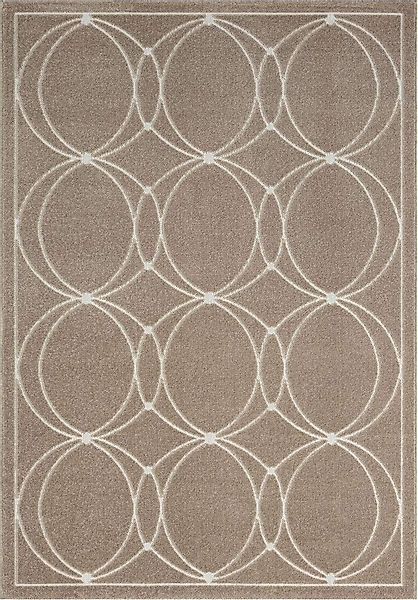 TaraCarpet Teppich Indoor & Outdoor Teppich Capri modernes Kreise Design, r günstig online kaufen