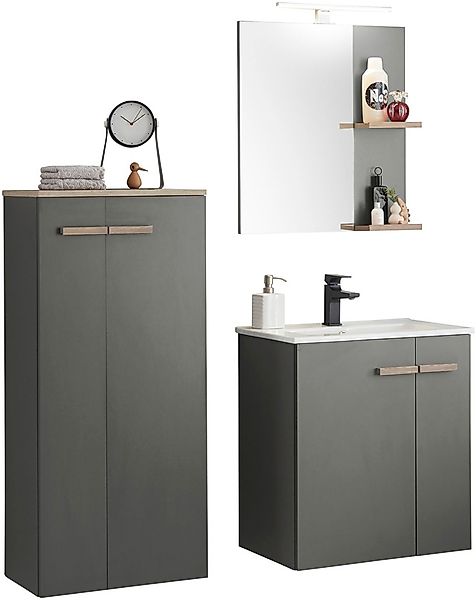 Places of Style Badmöbel-Set »SOLiD, Badmöbel-Set, Bad im modernen Design, günstig online kaufen