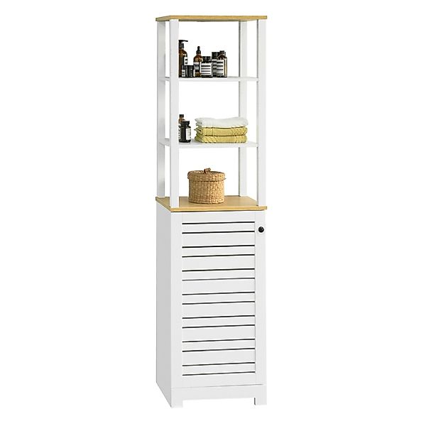 SoBuy Hochschrank BZR43 Badschrank Badregal mit günstig online kaufen