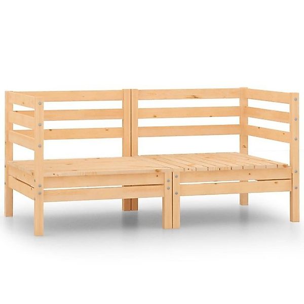 furnicato Sofa Garten-Ecksofas 2 Stk. Massivholz Kiefer, 1 Teile günstig online kaufen