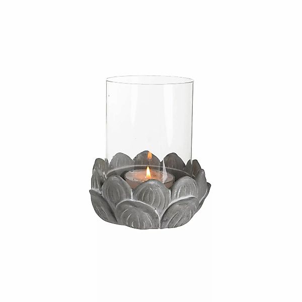 Windlicht ZEMENTBLUME ca.14x15,5, grau günstig online kaufen