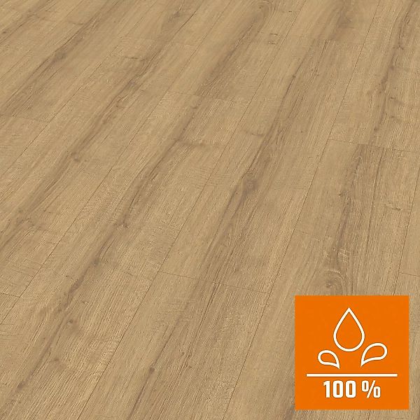 Egger AquaClick it Laminat 8 mm Wasserfest Eiche Sherman Honig günstig online kaufen