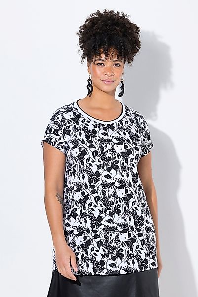 MIAMODA T-Shirt T-Shirt oversized Blümchen Halbarm günstig online kaufen