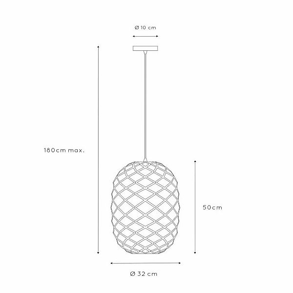 Hängeleuchte Wolfram Ø 32 cm, schwarz günstig online kaufen