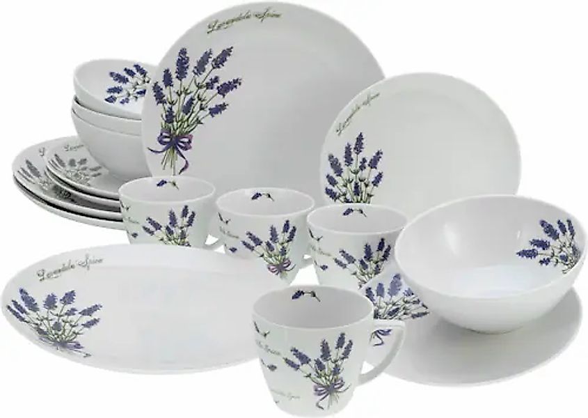 CreaTable Kombiservice »Home Lavendel« Lavendel-Dekor günstig online kaufen