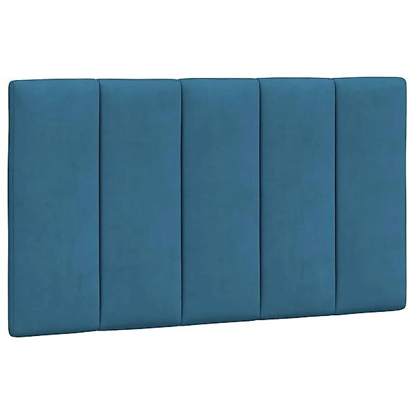 vidaXL Kopfteil-Kissen Hanko Blau 80 cm Samt 374647 günstig online kaufen