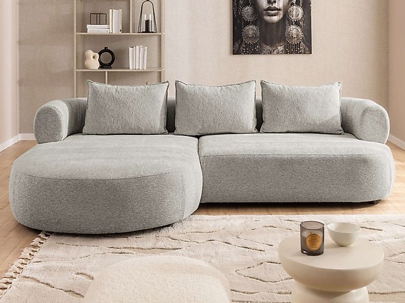 Home affaire Ecksofa »LUSSAC L-Form Design-Sofa mit Zierkissen, Maße B/T/H: günstig online kaufen