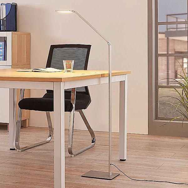 Lucande LED-Stehlampe Resi, Leselampe, dimmbar, verstellbar günstig online kaufen