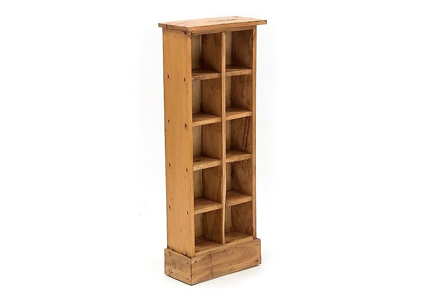 DESIGN DELIGHTS Regal RUSTIKALES CD & BÜCHERREGAL NATURE, 94x36cm(HxB) Holz günstig online kaufen