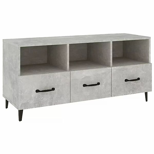 VidaXL TV-Schrank Betongrau 102x35x50 cm Holzwerkstoff günstig online kaufen