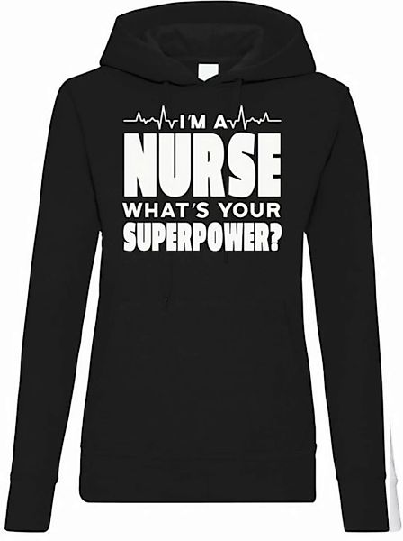 Youth Designz Kapuzenpullover "I´m A Nurse, What´s Your Superpower?" Damen günstig online kaufen