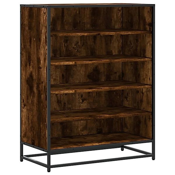 vidaXL Schuhschrank Räuchereiche 75x38x97,5 cm Holzwerkstoff Metall 3300872 günstig online kaufen