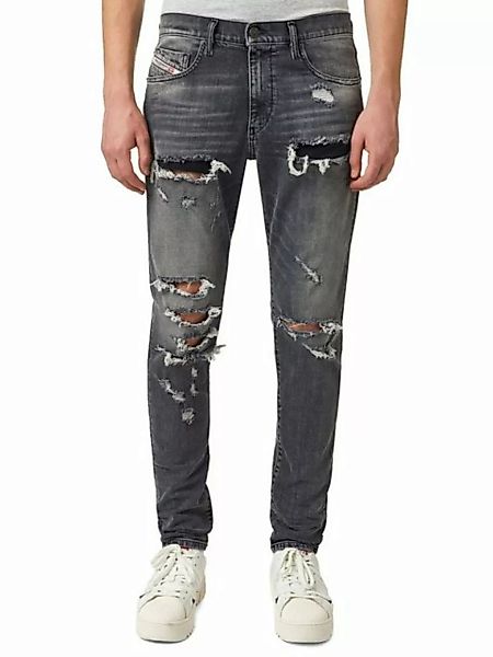 Diesel Slim-fit-Jeans Destroyed Stretch Hose Grau - D-Strukt 09B19 günstig online kaufen