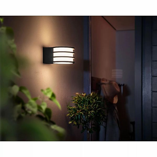 Philips Hue LED-Wandleuchte Lucca Anthrazit günstig online kaufen