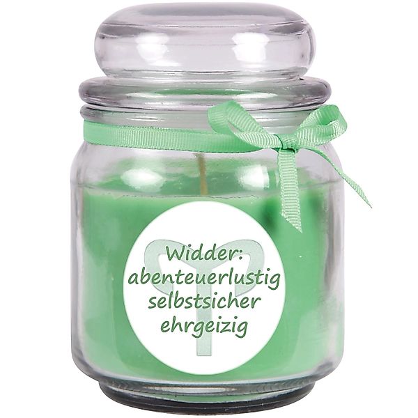 HS Candle Duftkerze & Glas Sternzeichen Coconut Limes 70 Stunden Widder günstig online kaufen