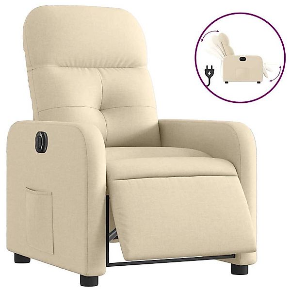 vidaXL Relaxsessel Elektrisch Creme Stoff 3206785 günstig online kaufen