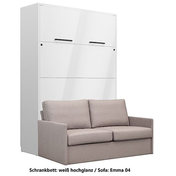 QMM TraumMöbel Schrankbett Wandbett GN 140x200 günstig online kaufen