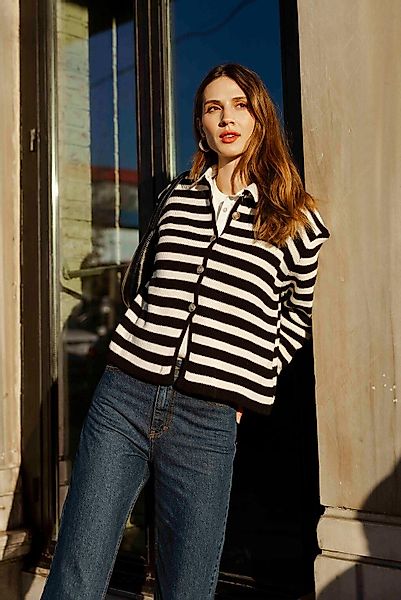 touche prive Strickjacke GESTREIFTE KURZE Strickjacke günstig online kaufen