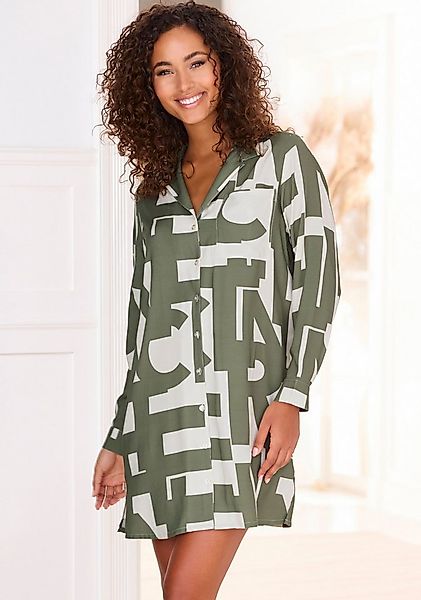 French Connection Nachthemd mit grafischem Muster günstig online kaufen